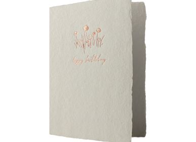 Stationery - Prairie Rose Handmade Paper Letterpress Cards - OBLATION PAPERS AND PRESS