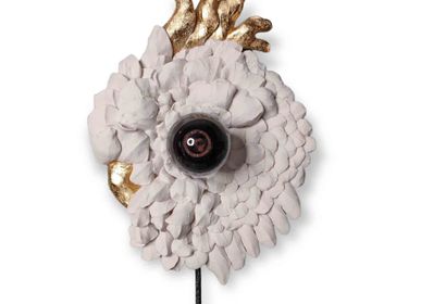 Ceramic - \" PARAKEET WALL LAMP\” PORCELAIN - SOPHIE LULINE CÉRAMISTE