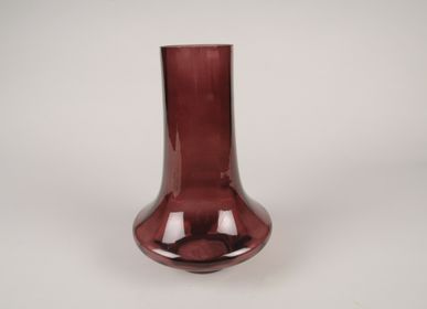 Décorations florales - Vase en verre violet  - LE COMPTOIR.COM