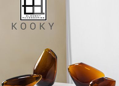 Vases - Vase en verre de luxe au design organique innovant, KOOKY - ELEMENT ACCESSORIES