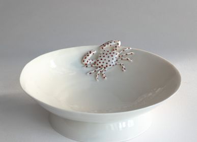 Platter and bowls - Oriental High Plate Crab Sevillian Series - YUKIKO KITAHARA. TALLER KÚU