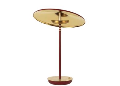 Objets design - Artist - Brass Table Lamp - Maroon - KITBOX DESIGN
