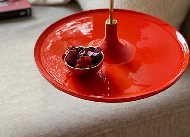 Coffee tables - Hanging table Toupy red lacquer - MADEMOISELLE JO