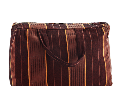 Textile and surface design - Striped cotton travel bag - MADAM STOLTZ
