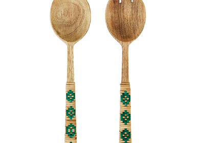 Ustensiles de cuisine - Set de service en bois avec bambou - MADAM STOLTZ