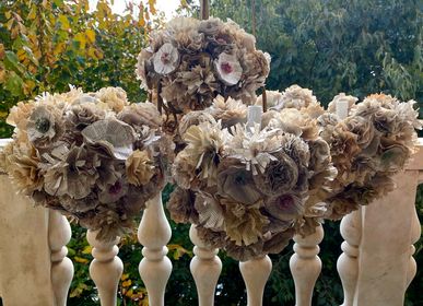 Décorations florales - Lustre - fleurs en papier - CRIZU