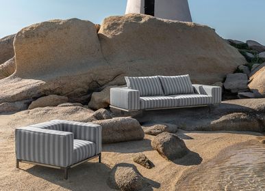 Lawn armchairs - Costiera and Baia, design by Christophe Pillet - ETHIMO
