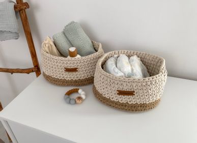 Children's decorative items - Jute diaper caddy - ANZY HOME