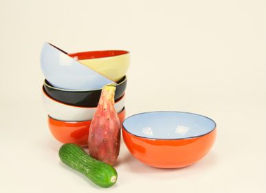 Objets de décoration - Set of 6 bowls in coconut and lacquer - L'INDOCHINEUR PARIS HANOI