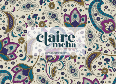 Design textile et surface - AO-682 Indienne - CLAIRE MEHA
