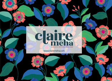 Textile and surface design - AO-677 Floral - CLAIRE MEHA