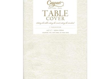 Everyday plates - Housse de table en papier moiré, couleur ivoire, 1 par pièce - CASPARI