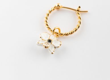 Bijoux - Mini boucle d'oreille orchidée blanche - Sawadee - NACH