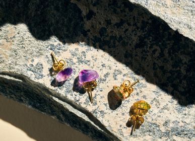 Jewelry - Amethyst Studs - ESSYELLO
