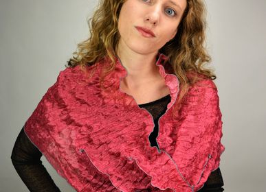 Scarves - Stole - pleated scarf - LINÉ-GÖLZ