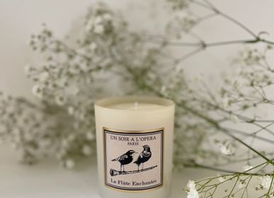 Decorative objects - 100% VEGETABLE WAX SCENTED CANDLE - THE MAGIC FLUTE - ivory - UN SOIR A L'OPERA