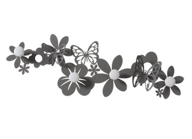 Other wall decoration - Sfarfalle, 4-hook rack panel - ARTI & MESTIERI