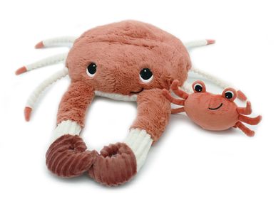 Gifts - Cassecou the Crab Mom Baby Terracotta Plush - DEGLINGOS