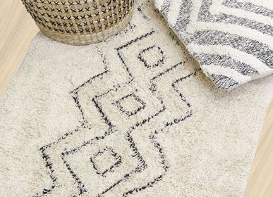 Contemporary carpets - Ethnic printed cotton rug - AUBRY GASPARD