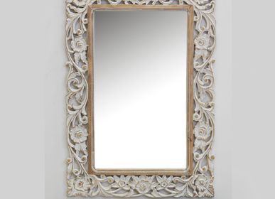 Miroirs - Miroir sculpté en bois de manguier - AUBRY GASPARD