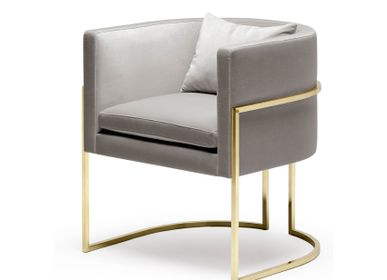 Chaises pour collectivités - Julius Chaise en Structure Laiton Poli - DUISTT