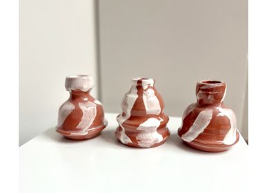 Decorative objects - Set of 3 candle holders - NOMADIC CLAY DESIGN STUDIO