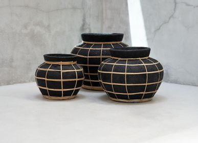 Vases - The Belly Vase - Black Natural - S - BAZAR BIZAR - COASTAL LIVING