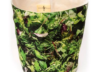 Platter and bowls - Fabric basket printed Salad - MARON BOUILLIE