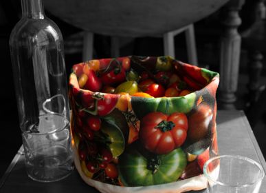 Plats et saladiers - Corbeille en tissu imprimé Tomates - MARON BOUILLIE