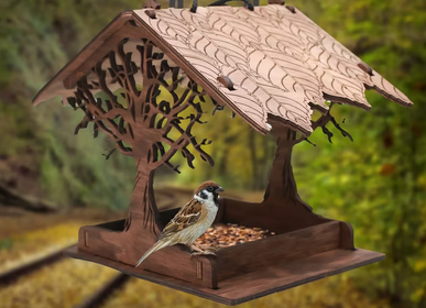 Garden accessories - Wooden Bird Feeder - PROMIDESIGN