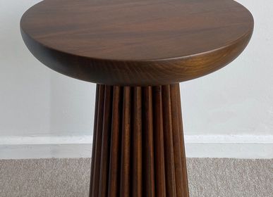 Tables basses - Mushroom Natural Wood Side Table - CHAPPAL.CO