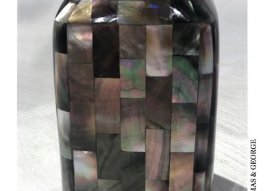 Unique pieces - Blacklip Shell Inlay Soap Dispenser (Square) - THOMAS & GEORGE FURNITURE, LIGHTING & DECOR