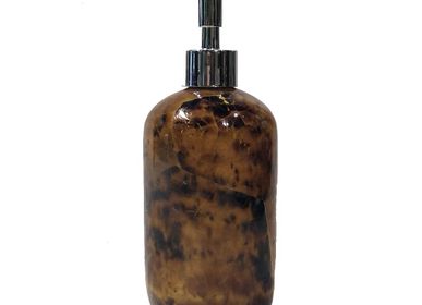 Unique pieces - Young Pen Shell Inlay Cylindrical Soap Dispenser - THOMAS & GEORGE FURNITURE, LIGHTING & DECOR