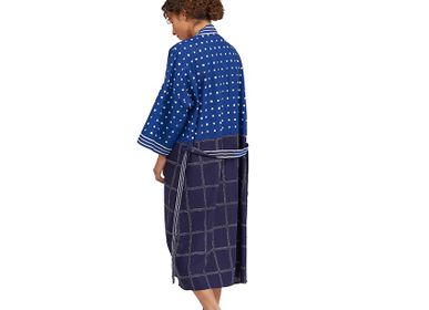 Homewear - Mountain blue kimono - HELLEN VAN BERKEL HEARTMADE PRINTS
