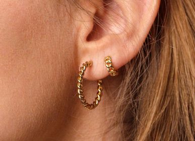 Jewelry - Twisted hoop earrings - NILAÏ PARIS
