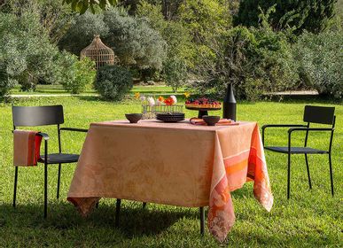 Linge de table textile - Nappe Instant Bucolique Lin - LE JACQUARD FRANCAIS