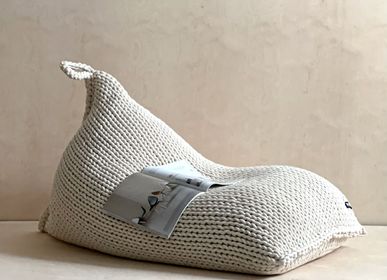 Lawn sofas   - Bean Bag Pouf recycled cotton - PANAPUFA