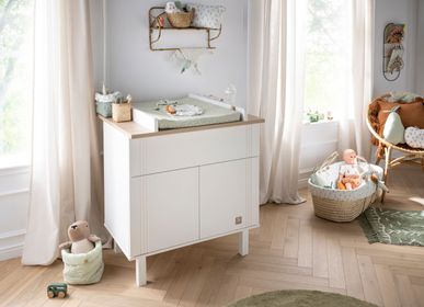 Commodes - COMMODE 1 TIROIR 2 PORTE ELEONORE BLANC - SAUTHON