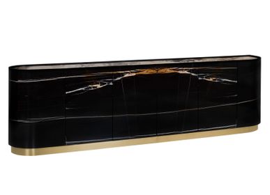 Sideboards - Greenapple Sideboard, Olival Sideboard, Black, Marble, Handmade in Portugal - GREENAPPLE DESIGN INTERIORS