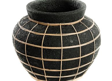 Vases - Le Vase Belly - Noir Naturel - L - BAZAR BIZAR - COASTAL LIVING