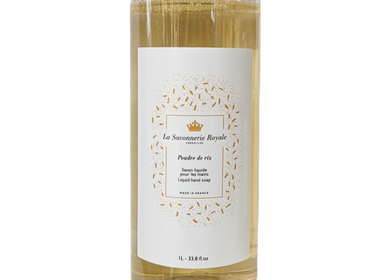 Savons - Recharge Savon liquide 1L Poudre de riz - LA SAVONNERIE ROYALE