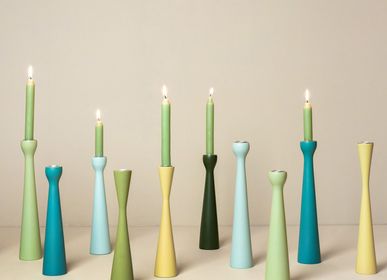 Candlesticks and candle holders - Kinta’s colored wood candleholders - KINTA