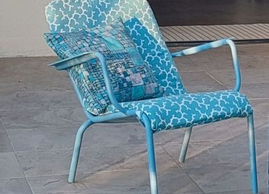 Fauteuils de jardin - Ingrid gamme Prestige - coussin de siège outdoor personnalisable pour le fauteuil bas de la gamme Luxembourg - SOFTLANDING