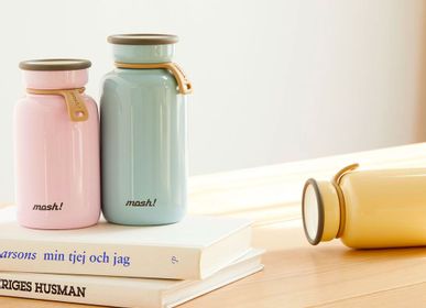 Accessoires de voyage - Gourde isotherme Bottle Latte Mosh ! : 450 ML en inox - ABINGPLUS