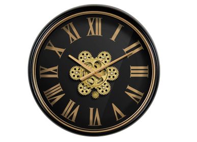 Clocks - GEARS CLOCK BLACK AND GOLD 50CM - EMDE
