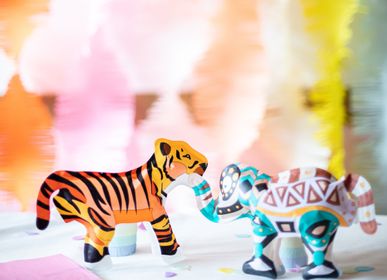 Cadeaux - Créart gonflable à colorier - Eléphant & Tigre - ARA-CREATIVE