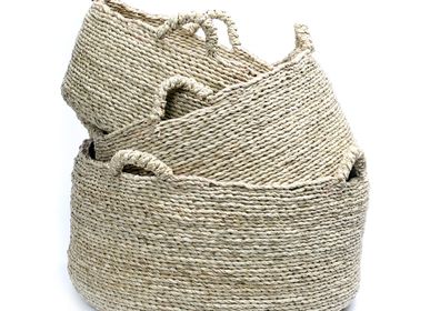 Boîtes de rangement  - Les Paniers Quatre Mains - Naturel - Lot de 3 - BAZAR BIZAR