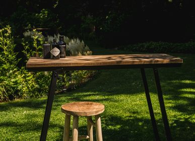 Desks - The Herringbone High Table - Natural - 140cm - BAZAR BIZAR