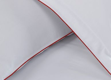 Linge de lit - PARURE DE LIT À PASSEPOIL ORANGE BRÛLÉ - ATELIER 99
