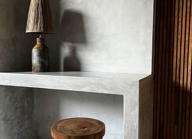 Tabourets - Le Tabouret Mazu - Naturel - BAZAR BIZAR